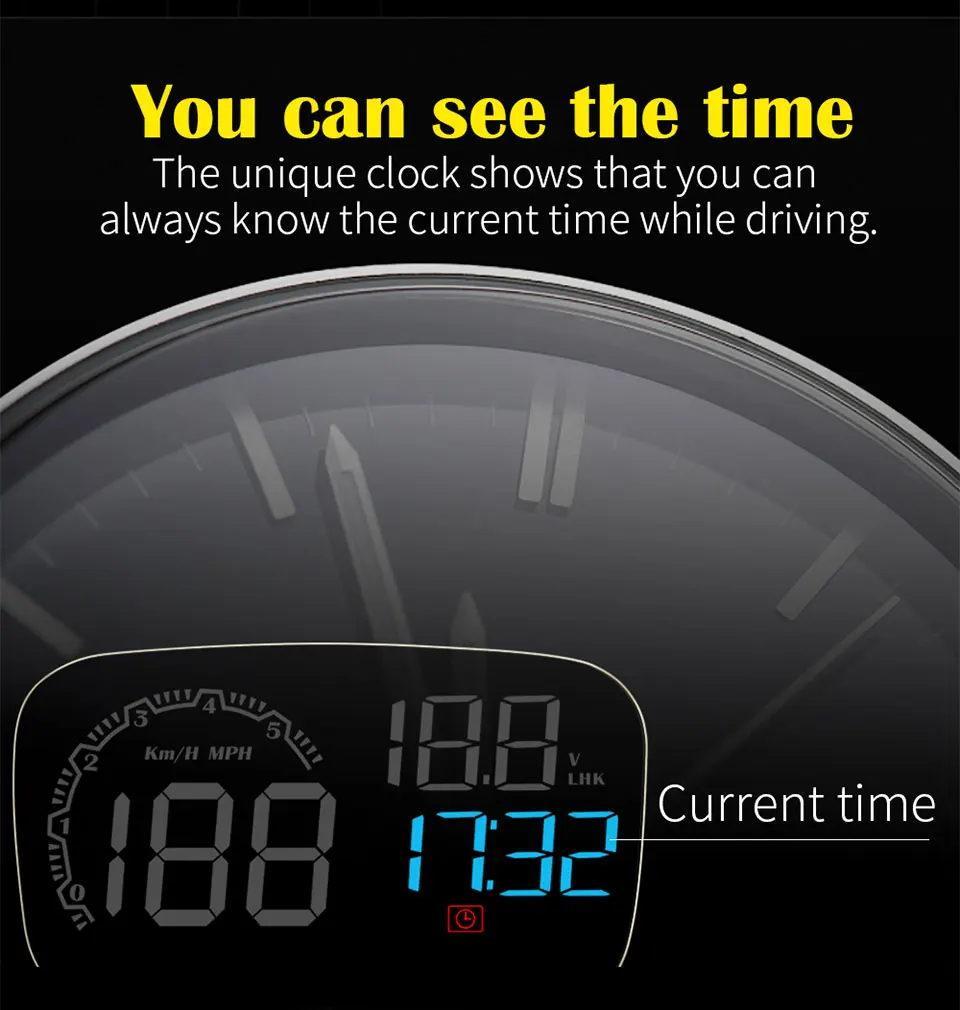 VJOYCAR C600 БД на борту HUD автомобилей Head Up Дисплей автомобилей компьютерной цифровой Скорость проектор для вождения Скорость расход топлива проэкция скорости