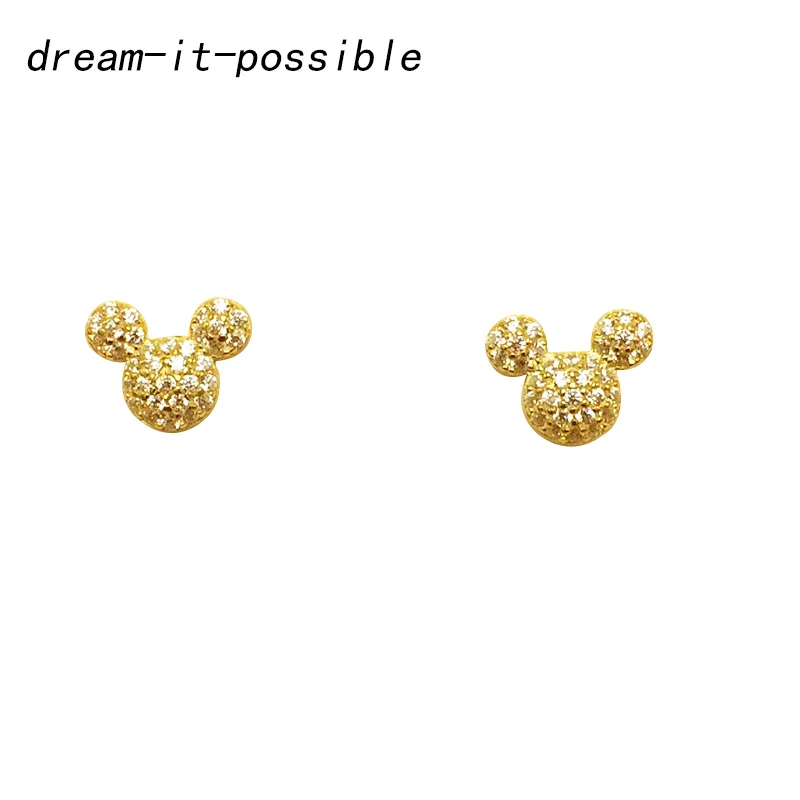 Dream-it-возможны новейшие модные женские серьги золотого цвета s925 Циркон