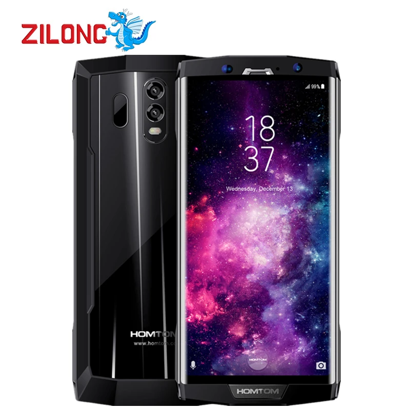 HOMTOM HT70 6 0 &quotHD + 18:9 Экран мобильного телефона mtk6750t восемь ядер 4G RAM 64g ROM 10000 мАч