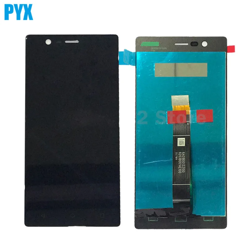 Полный ЖК дисплей для Nokia 3 LCD с сенсорным экраном дигитайзер в сборе черный