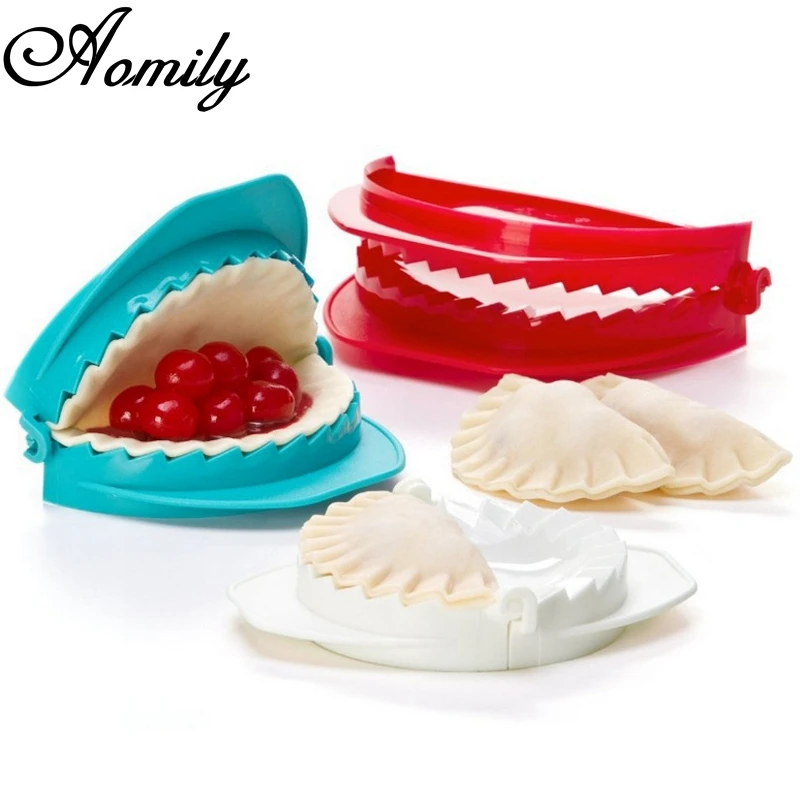 

Aomily 3 pcs/Set Dumpling Moulds Dough Press Ravioli Fruits Pie Mould Home Kitchen DIY Pastry Baking Cooking Tools Kitchenware