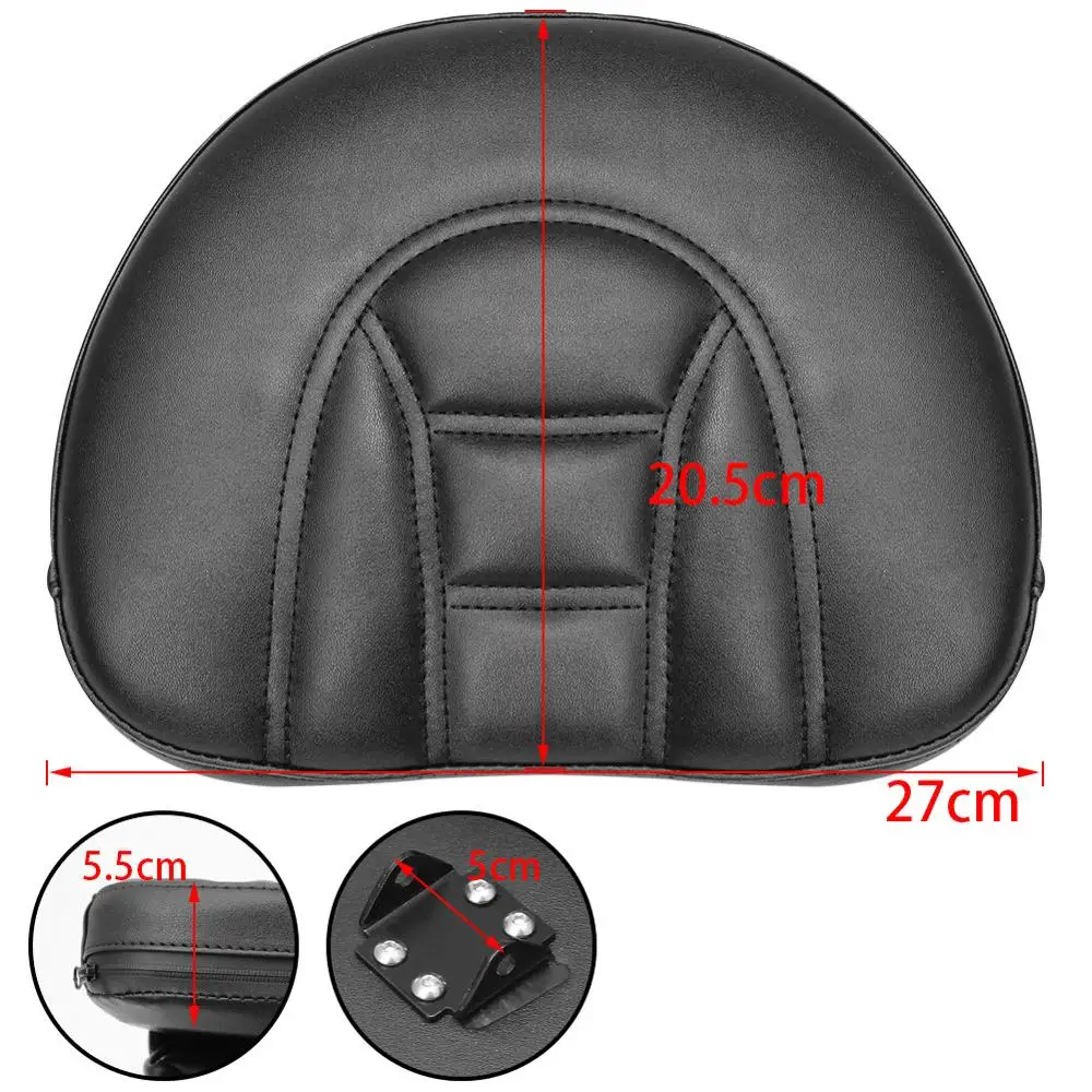 

Motorcycle Sissy Bar Backrest Pad Fit For Harley Touring Road King Street Electra Glide Street Road Glide FL FLHT FLHX 1997-2019
