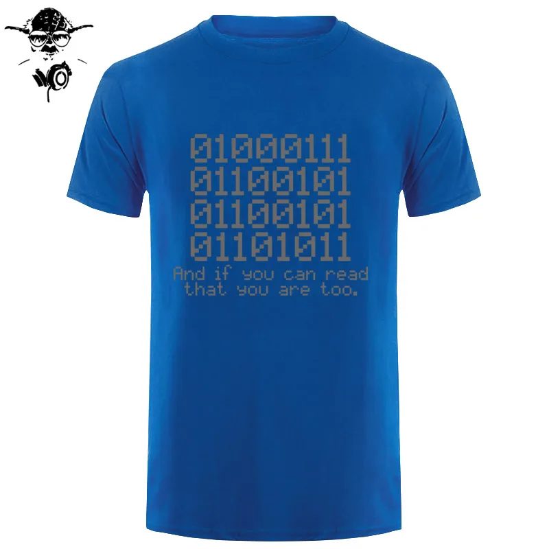 0100 бинарная футболка код Geek Nerd Tech Computing слоган подарок Забавный подарок 123t модные мужские футболки с круглым вырезом футболки - Цвет: blue gray