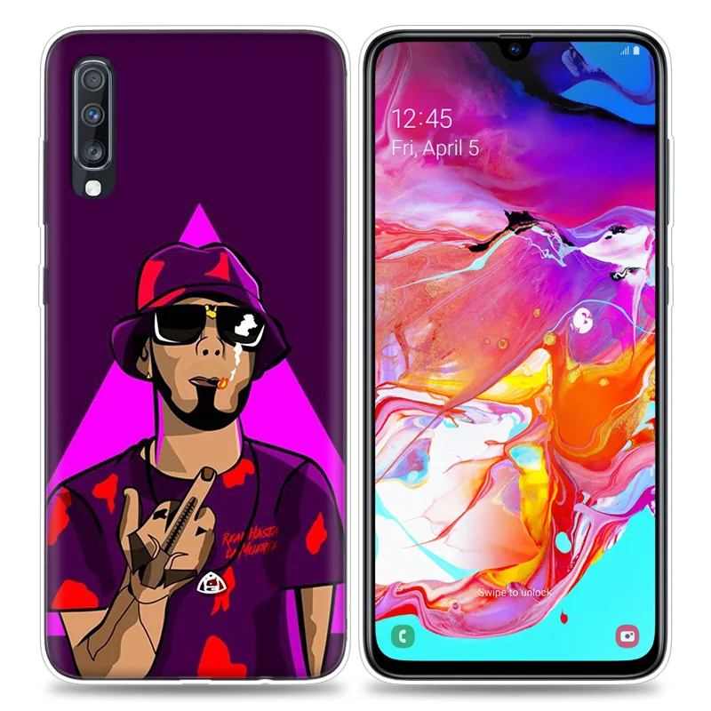 Anuel Aa Ozuna чехол для samsung Galaxy A50 A70 A80 A60 A40 A30 A20 A10 M40 M30 M20 M10 A6 A8 плюс ТПУ чехол с крышкой крышка