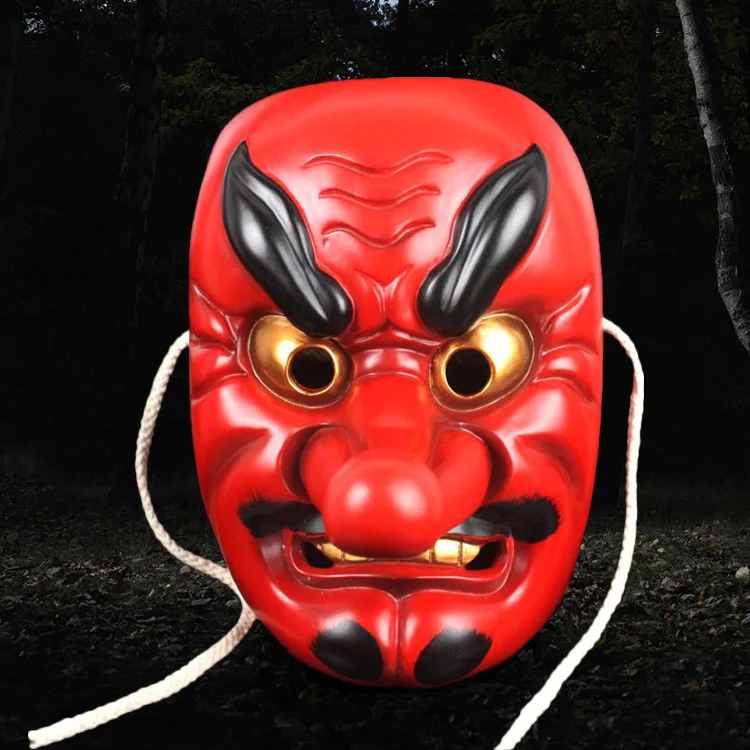 Подарок на Хэллоуин японский Noh Tengu маскарадный костюм для косплея страшный ghol