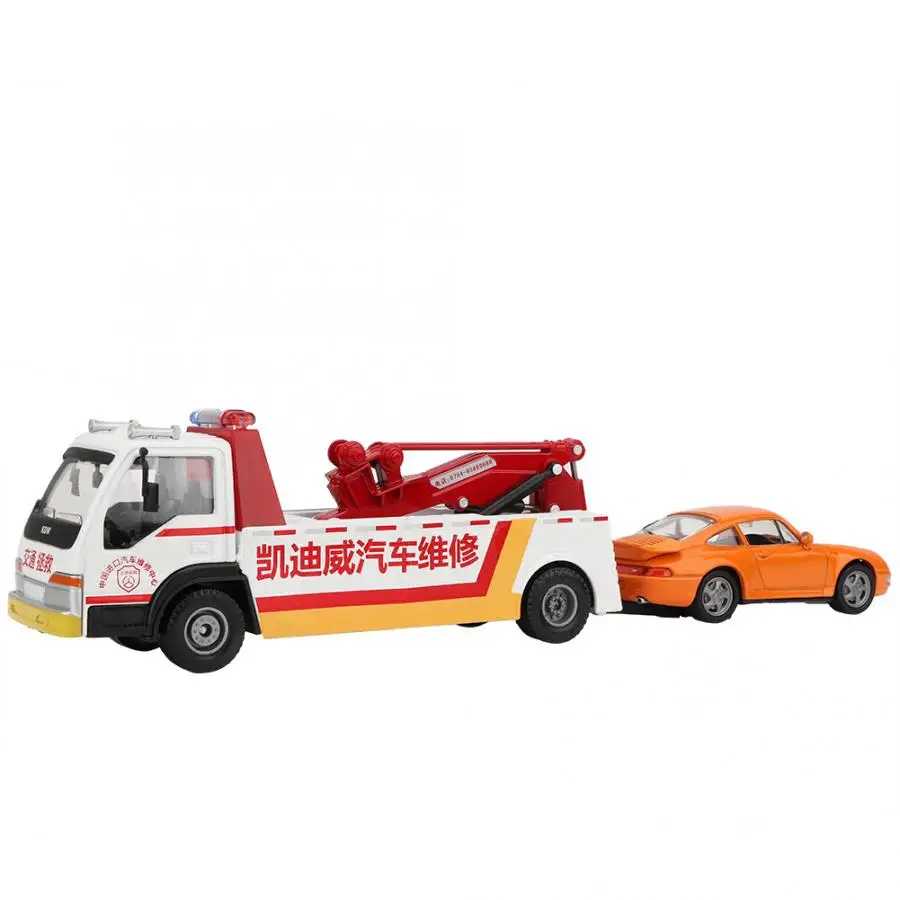 Model Car Light Sound Rescue Truck Wrecker Engineering Vehicles Kids Excavator Toys for boy Toy | Игрушки и хобби