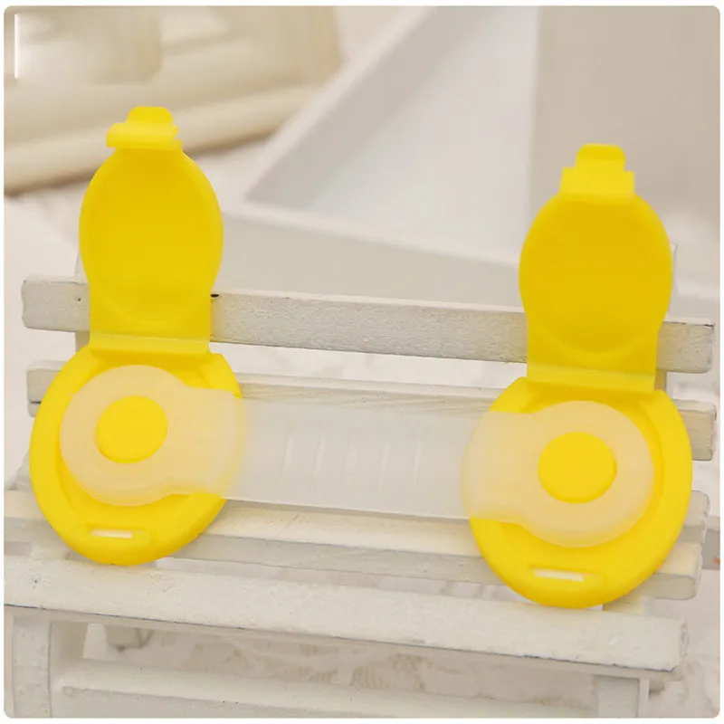 10Pcs/lot Safety Locks Infant Safety Lock Security Blocker Padlock Baby Safe Protection Fridge Cabinet Doors Drawers