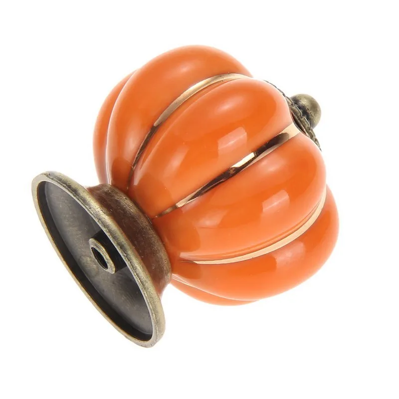 2017 уникальная винтажная Тыква керамическая дверная ручка шкаф ящик комод