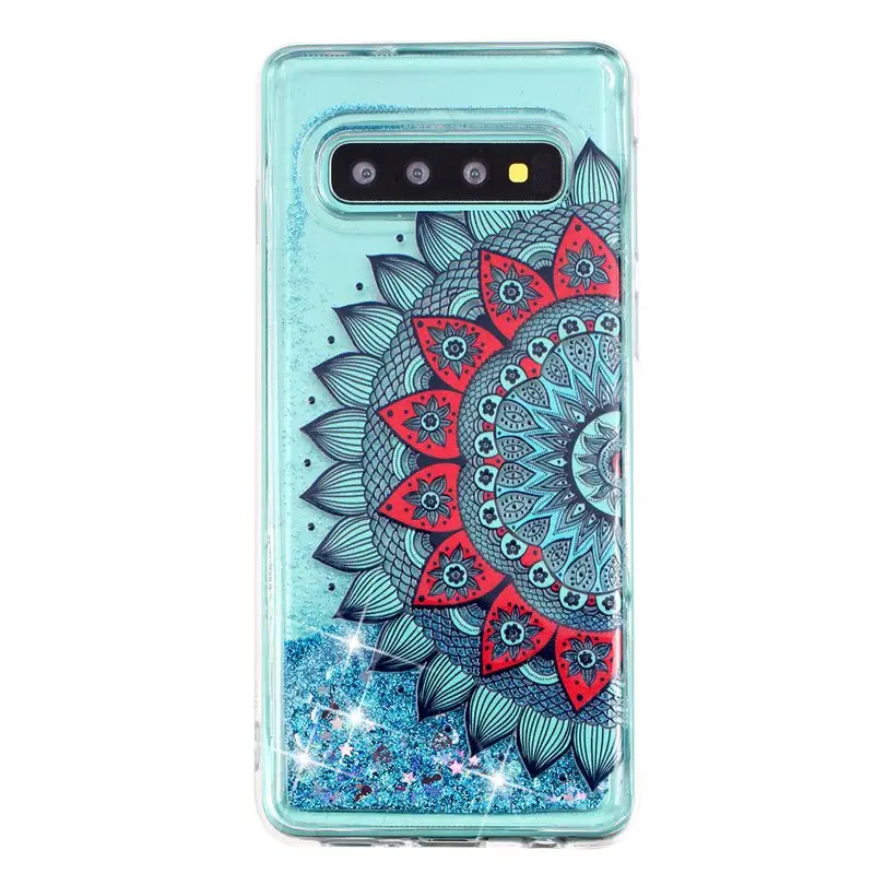 Чехол для телефона samsung Galaxy S10 защитной оболочки блеск Shine зыбучие пески течет