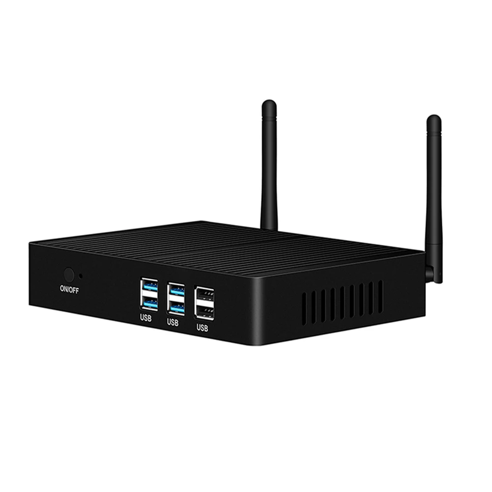 Настольные компьютеры мини компьютер без вентиляторов оконные рамы 7 ПК Celeron 2955U