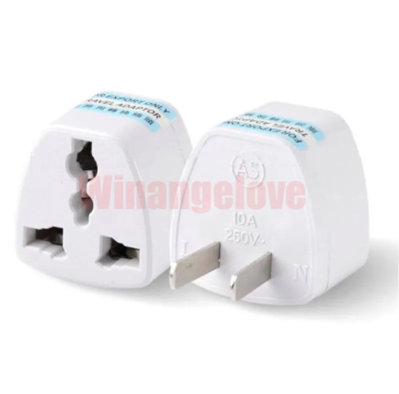 200pcs Travel Charger AC Electrical Power UK AU EU To US Plug Adapter Converter USA Universal Connector | Мобильные телефоны и