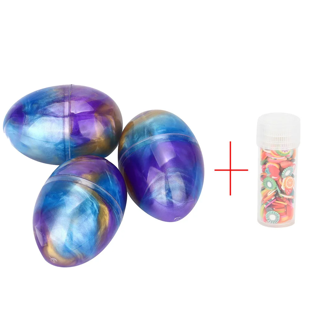 3 шт. мягкие яйца слизи красочные пушистые ароматизированные игрушки для снятия