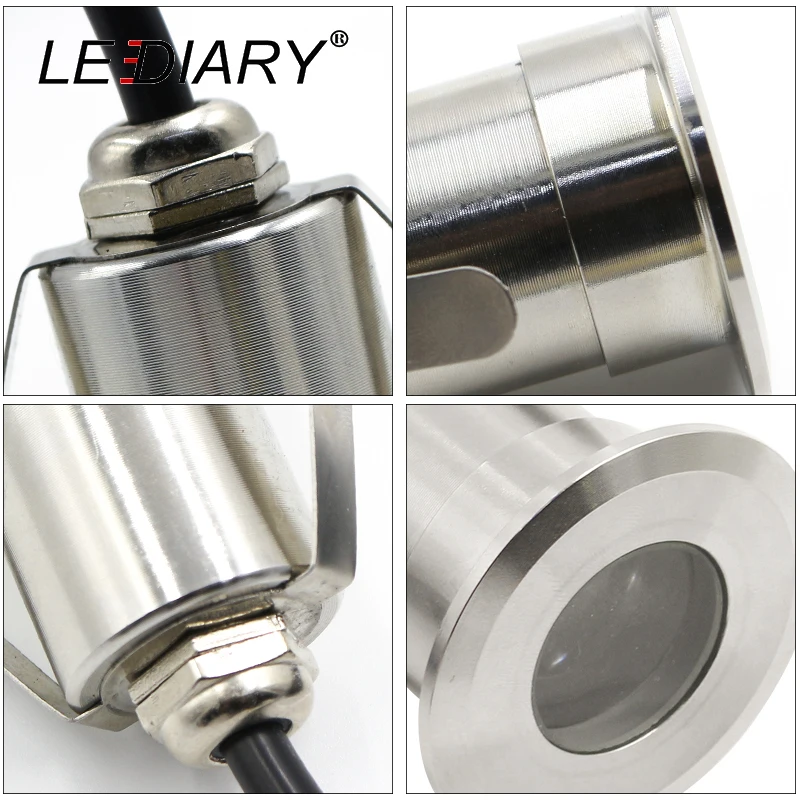 Водонепроницаемый подводный прожектор ZMISHIBO из нержавеющей стали IP67 12 В 32 мм