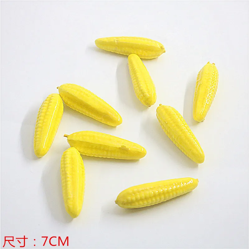 corn Моделирование фруктов и овощей струны реквизит модель мини размер фрукты детский сад обучение реквизит украшение шкафа - Цвет: corn