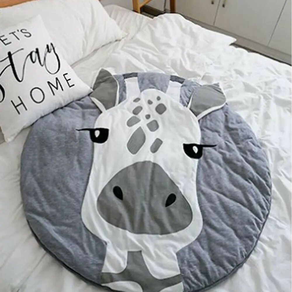 

Plus Size Soft Cotton Newborn Baby Gyms Mat Playmats Infant Thick Cushion Kids Floor Rug Crawling PlayMats