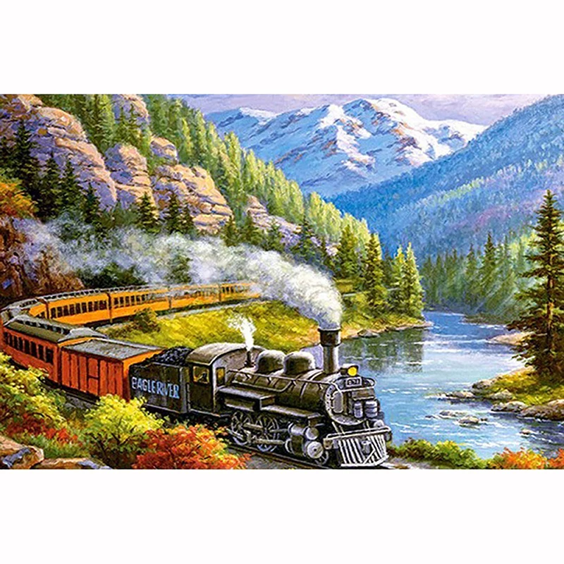 Алмазная вышивка сделай сам с лесным шлейфом крестиком 5D мозаика алмазная