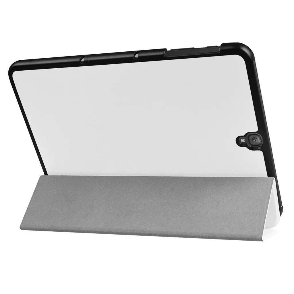 Кожаный чехол для Samsung Tab s3 9 7 дюймовый планшета оболочка смарт подставка с авто