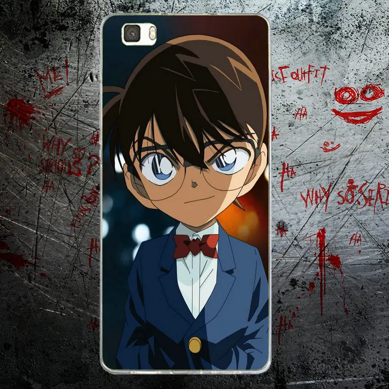 Soft TPU Silicone Phone Cases for Huawei P8 P9 P10 P20 Mate 10 Pro Y5 Y6 II Y7 Honor 6X 7X 9 Lite Famous Anime Detective Conan | Мобильные