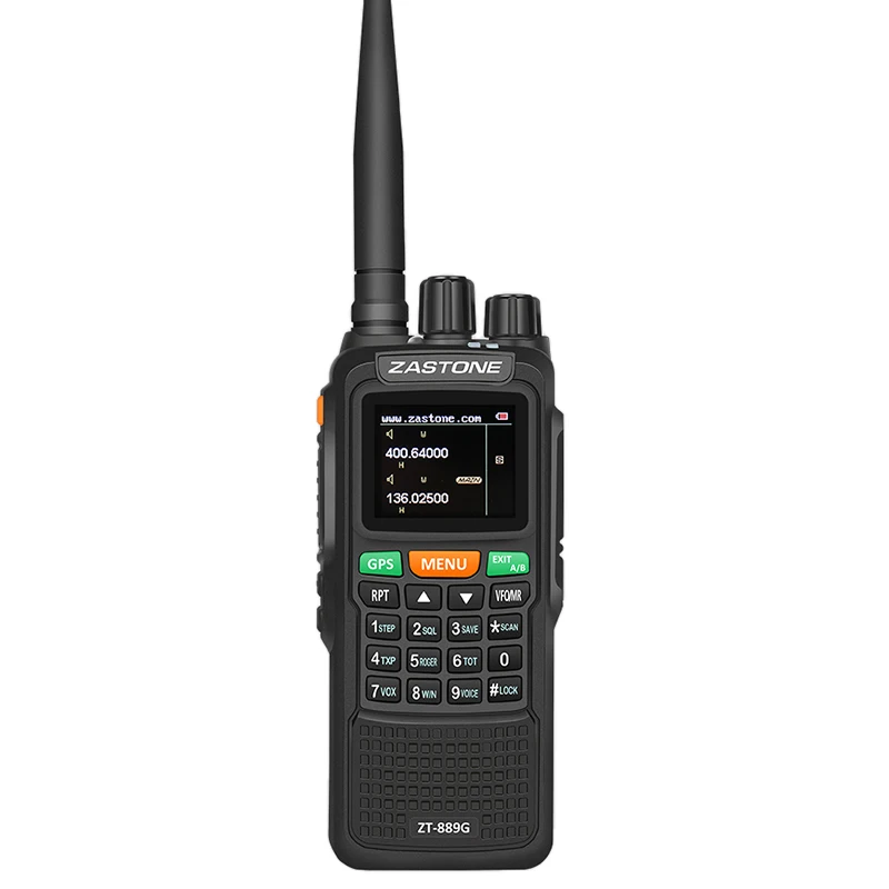 Zastone 889G gps для переносного приемо-передатчика 10 Вт 999CH 3000 мАч UHF 400-520/VHF136-174MHz Любительское радио, Си-Би радиосвязь коротковолновым приемником для исследовать Охота