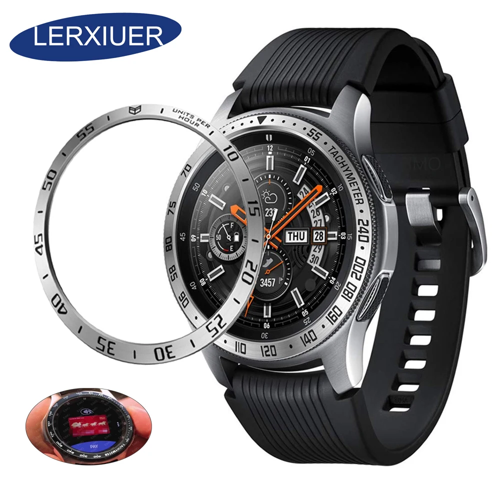 Металлический внешний край стиль для samsung galaxy watch 46 мм/42 мм gear S3 Frontier/классический спортивный чехол Аксессуары для часов 20 мм 22 мм