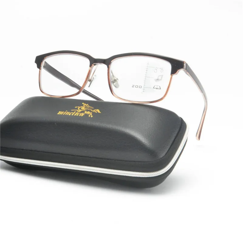 2019 прогрессивные мульти фокус модные очки для чтения Ретро Квадратные