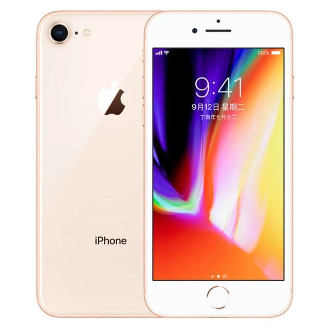gold Мобильный телефон Apple iphone 8 Plus с шестиядерным процессором iOS, 3 Гб ОЗУ, 64 ГБ/256 Гб ПЗУ, 2691 мА/ч, 5,5 дюйма, 12 МП, отпечаток пальца, LTE - Цвет: gold