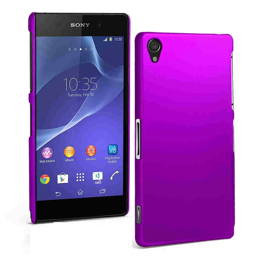 LANCASE For Sony Xperia Z3 Compact Case Candy Plastic Rubberized PC Hard Z5 Premium Frosted |