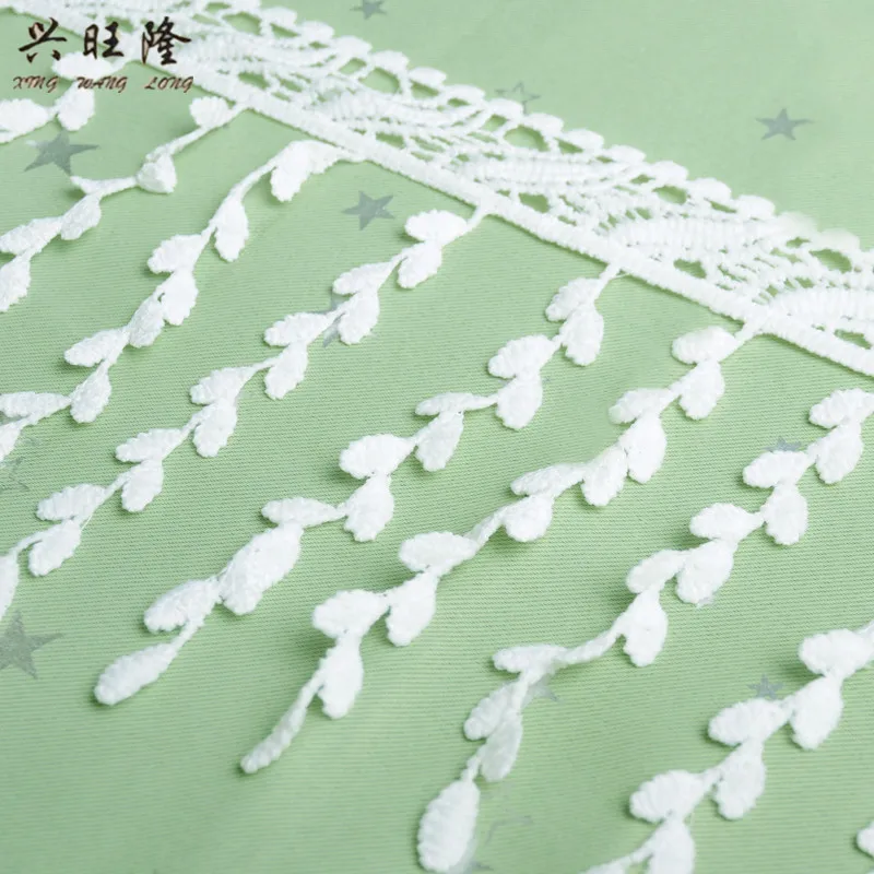 

XWL 16cm Wide Leaf Curtain Lace Trim Cloth Fabric Edge Decor Lace Ribbon Curtain Accessories DIY Sewing Drapery Decorative Lace
