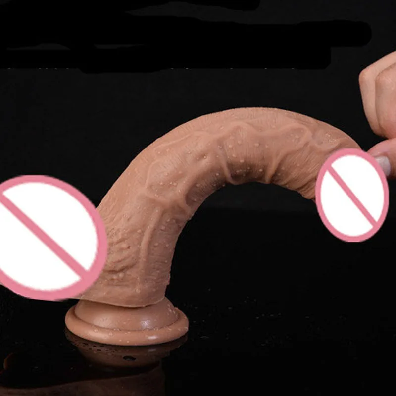 6 Size Skin Feeling Realistic Dildo Super Soft Real Penis with Suction Cup Dick Female Masturbation Adult Sex Toys for Woman | Красота и