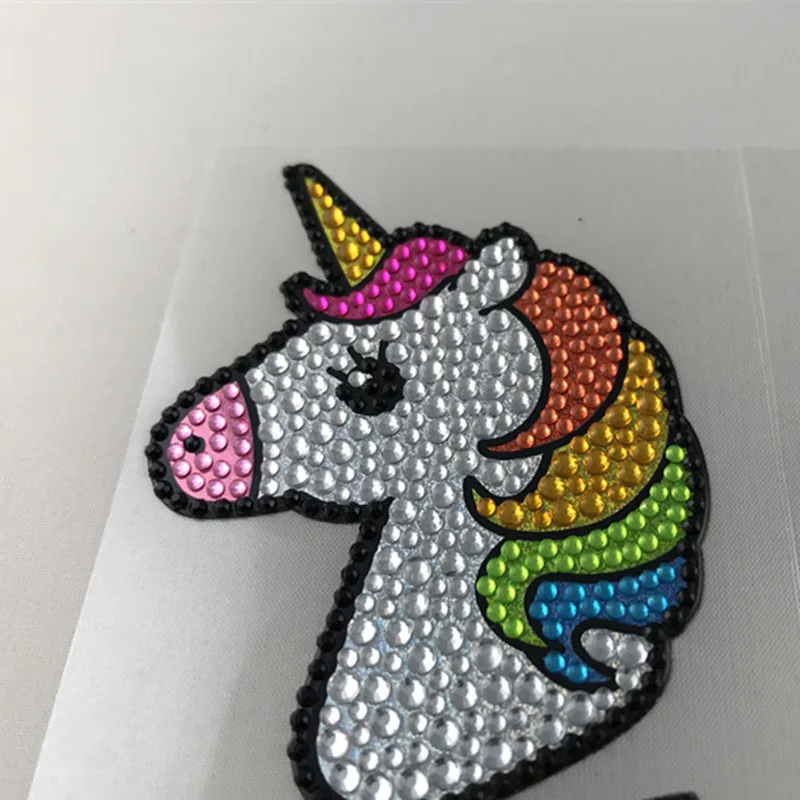 Multicolor Unicorn Motif Acrylic Rhinestones Stickers Phone PC Shoes Bag Car Art Decals Bags Beauty Decor DIY Accessories | Дом и сад