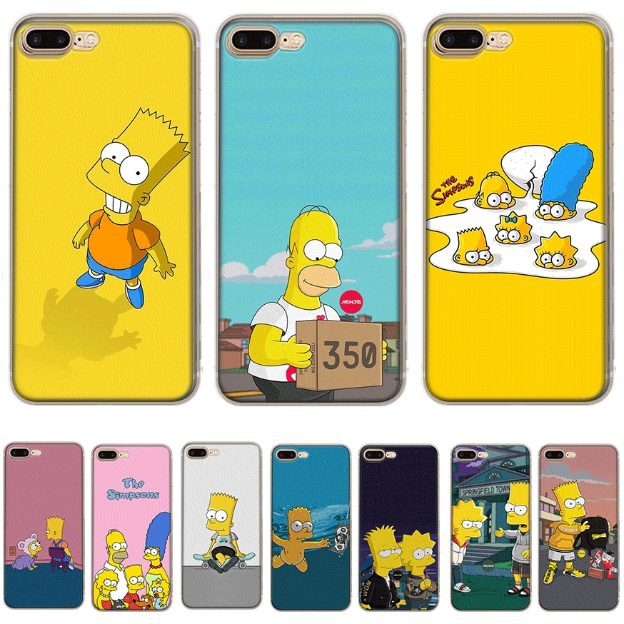 Mobile Phone Case for iPhone 11 Pro XR X XS Max 6 6S 7 8 Plus 5 5S SE Cover Simpson Shell Protection |