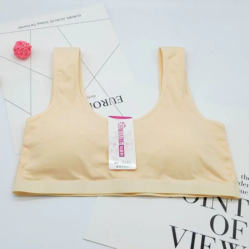 Нижнее белье для крупных девушек и студентов бюстгальтер жилет подростков милые