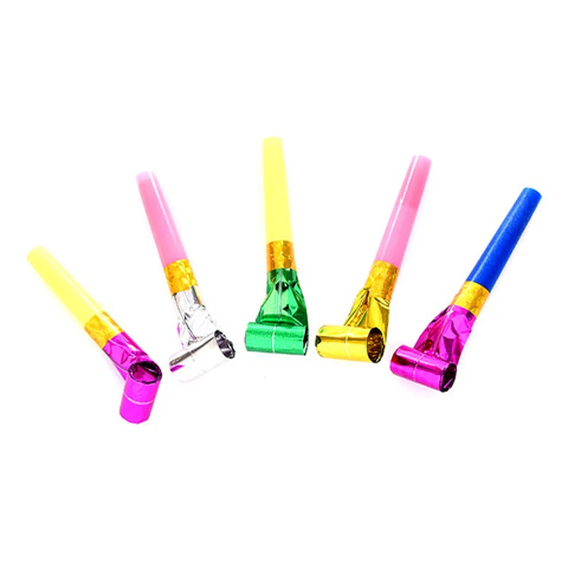 10PCS Small Multi Color Party Blowouts Whistles Kids Birthday Favors Decoration Supplies Noicemaker Goody Bags Pinata Toy | Игрушки и