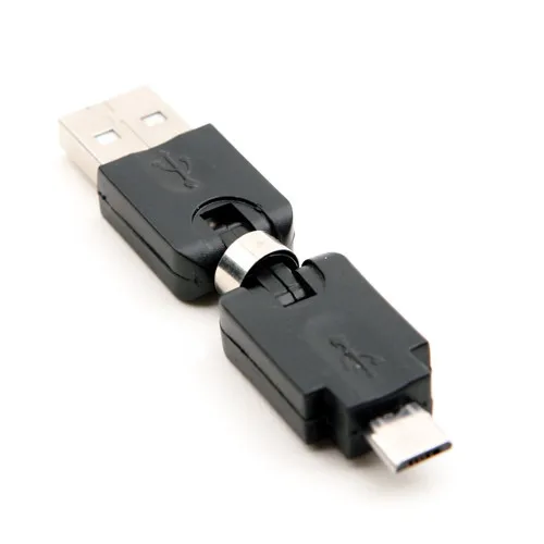 Адаптер с поворотом на 360 градусов от USB A Male к Micro 5Pin | Компьютеры и офис