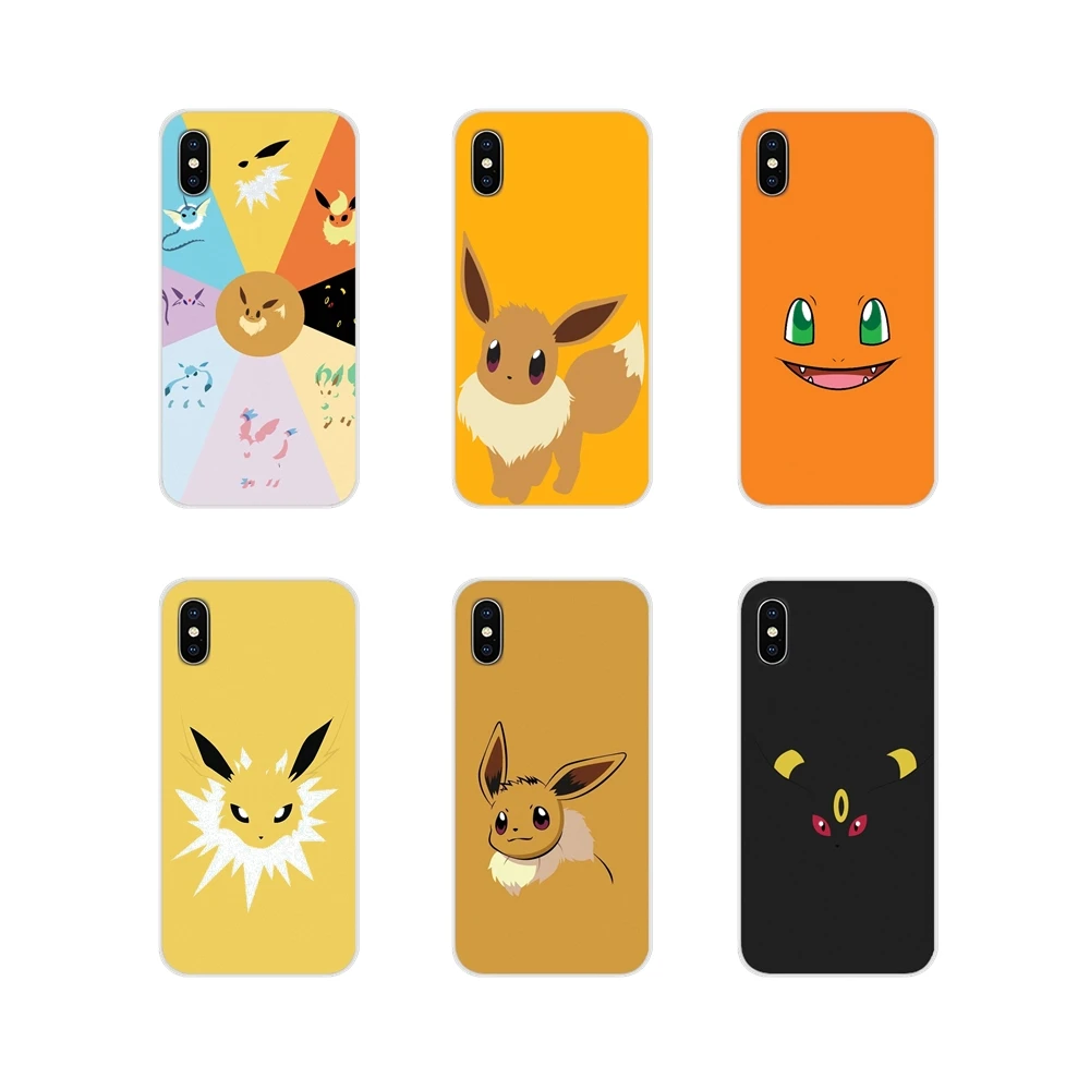 Силиконовый чехол для телефона Pokemons Эволюция Иви Xiaomi Mi4 Mi5 Mi5S Mi6 Mi A1 A2 5X 6X 8 9 Lite SE Pro Max