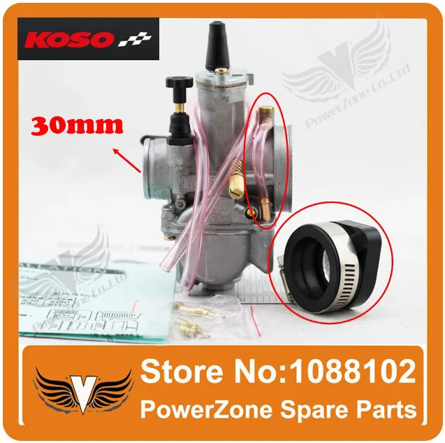 КОСО PWK Карбюратор 30 мм С Power Jet Мотогонок Карбюратора GY6 150cc 200cc 250cc Dirt Яма Off Road