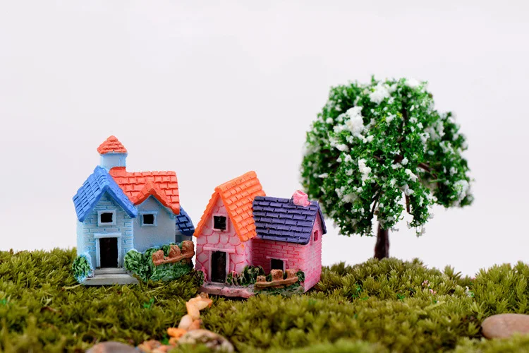 Европейская вилла Фигурка декоративная мини-сказочный сад мультфильм