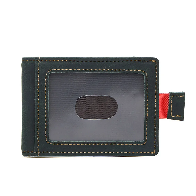 Dudini RFID Для мужчин Пояса из натуральной кожи Женские Кошельки короткие доллар