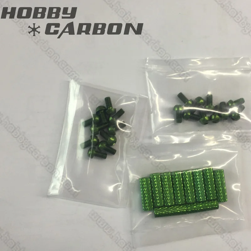 Набор углеродных крепежей HOBBY M3 7075 Комплект алюминиевых винтов M3x10 Круглый болт с