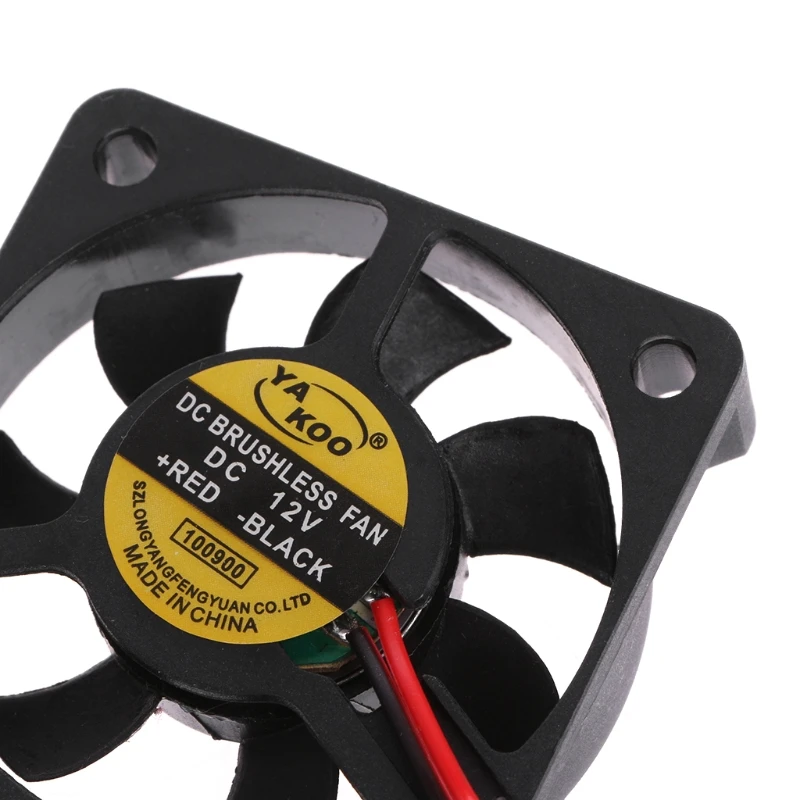 DC 12V 0.12A 2 контактный 50x50x10 мм компьютер Процессор Системы Бесщеточный Охлаждающий