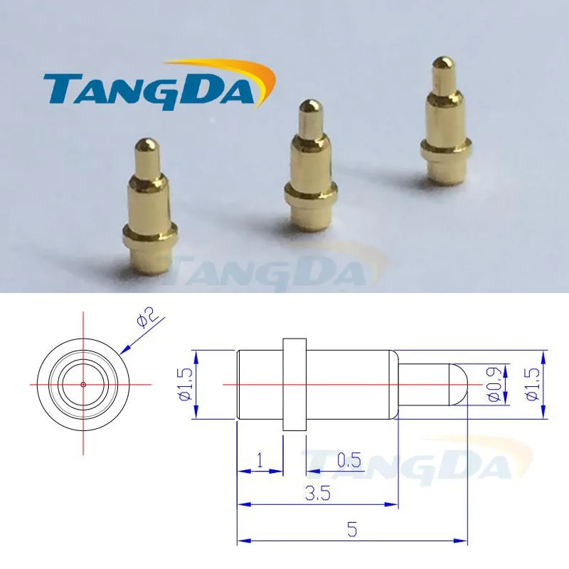 

Bluetooth гарнитура Tangda pogopin 2*5 мм, проводящая игольчатый сигнал, соединительный вал, контактная медная игла (может быть настроена)