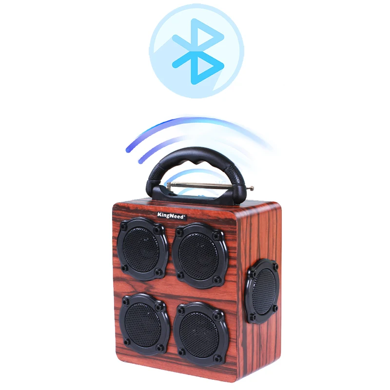 Multi Функция Беспроводной Динамик Bluetooth деревянные стерео s радио сабвуфер