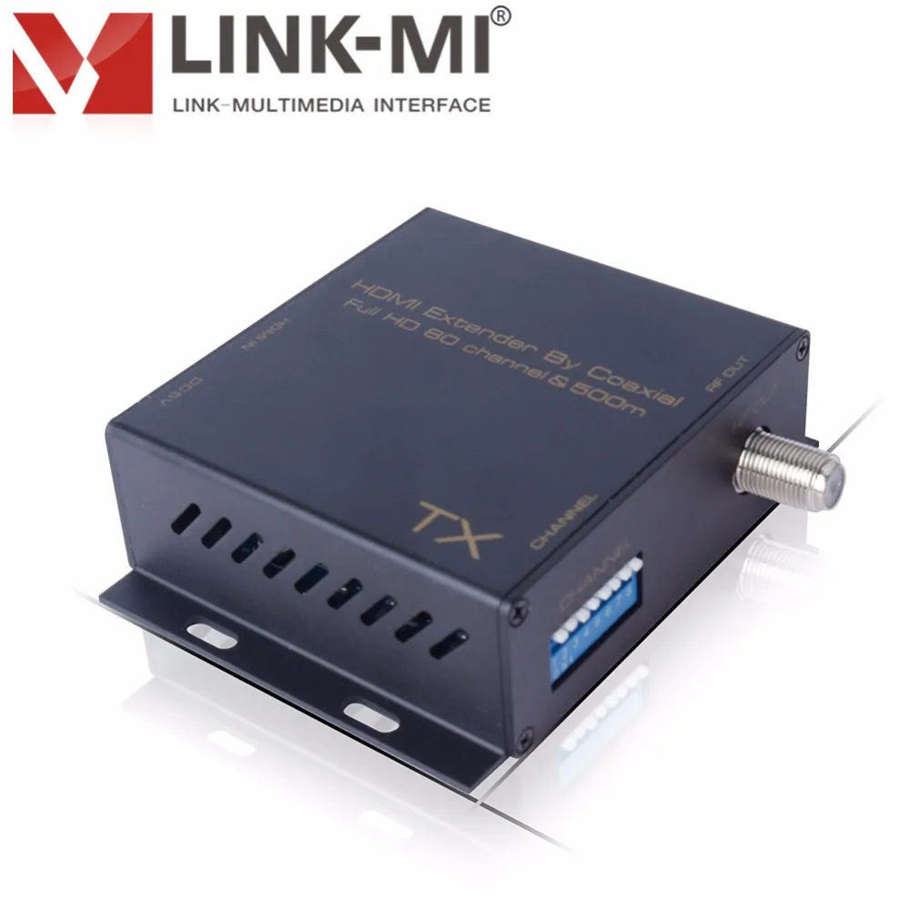 

LINK-MI CX500 HDMI Extender 500M over Coaxial cable (SYV-75/RG59) long distance transmission up to 500 meters up to 1080P@60Hz
