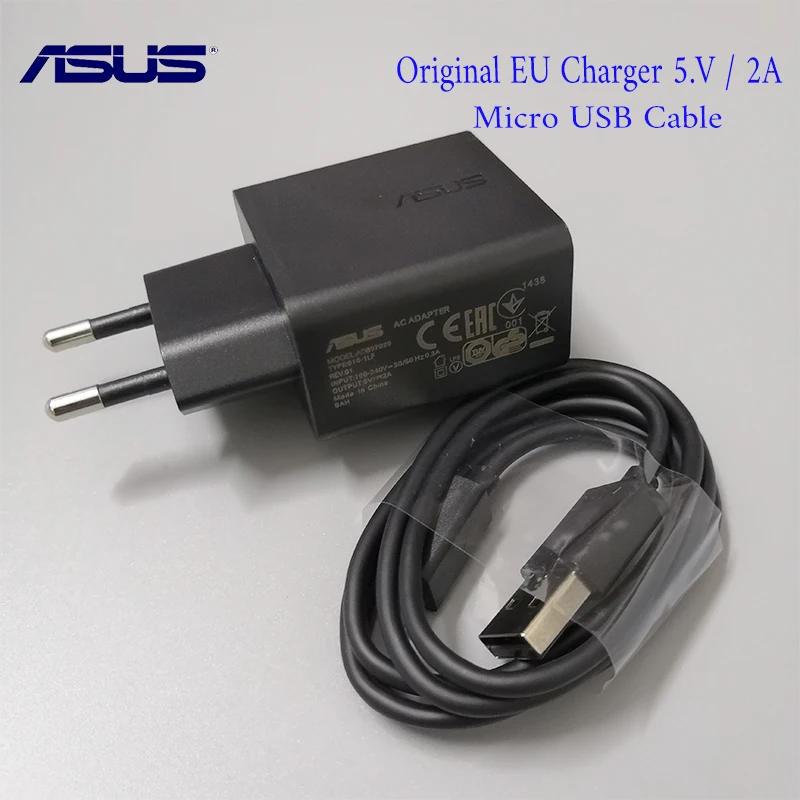 Оригинальный Для ASUS Зарядное устройство ЕС Plug адаптер 5 2 V 2A быстрая зарядка Micro USB