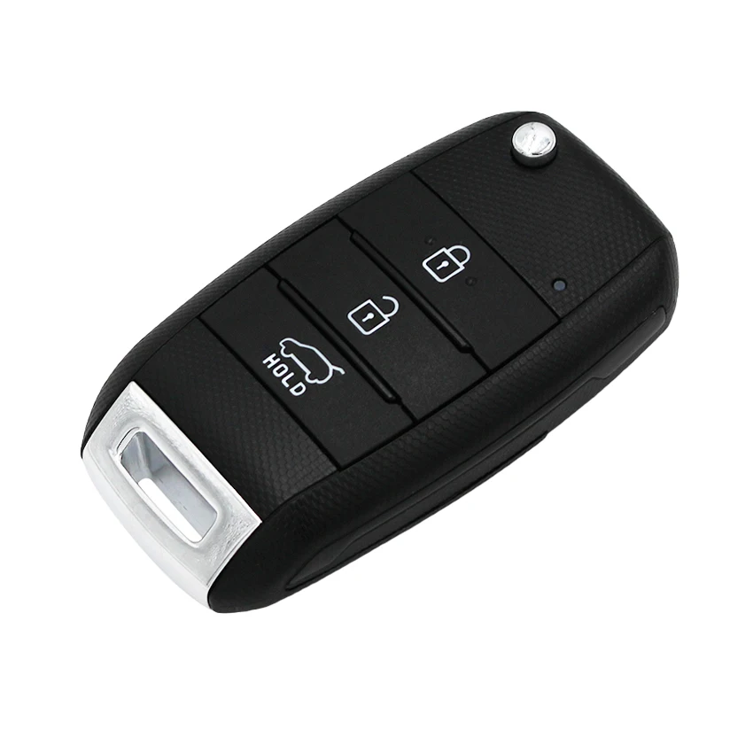 3 кнопки флип дистанционного ключа автомобиля Fob 433 МГц 4D60 чип для KIA Carens Rondo 2012+ P/N: 95430-A4200