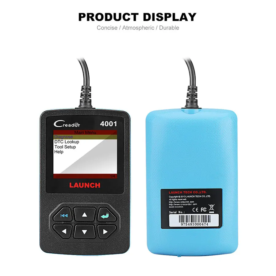 Оригинальный Запуск DIY CReader 4001 OBDII/EOBD автоматический диагностический инструмент