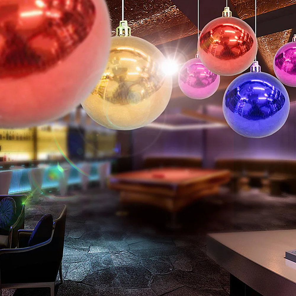 2018 24 шт./лот Одноцветный шар для рождественской елки подвесное украшение