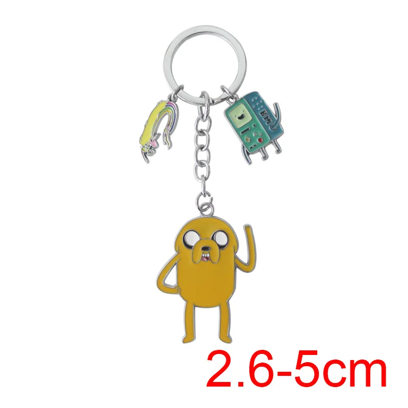 P1393 Dongmanli Adventure Time брелок с рисунком в виде аниме Финн Джейк Beemo BMO игрушка сумка подвеска брелок прекрасные цепочки для ключей подарок детям - Цвет: Синий