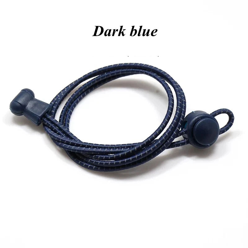Dark blue 1 пара светоотражающих шнурков без шнурков шнурки для обуви эластичные растягивающиеся шнурки для детей и взрослых шнурки для кроссовок унисекс - Цвет: Dark blue