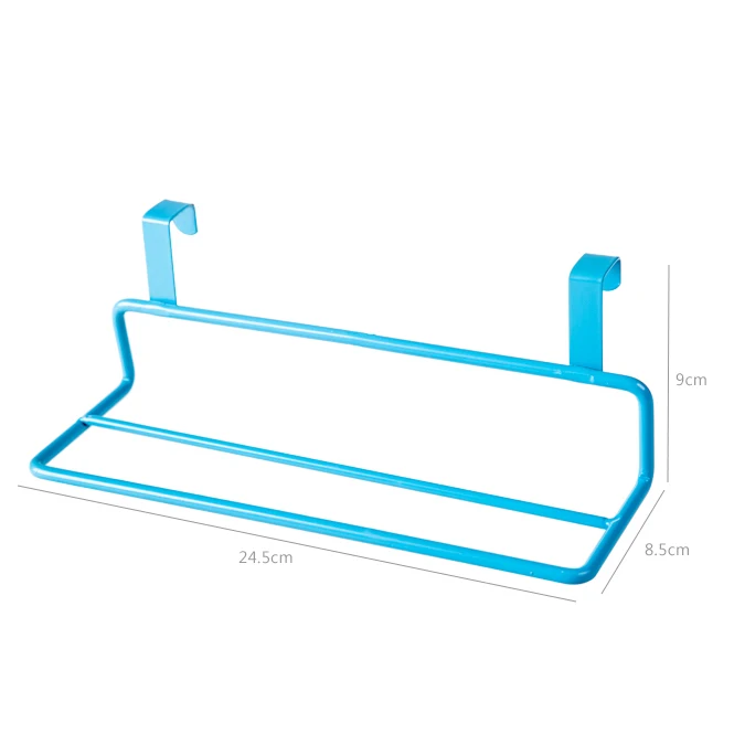 

Metal Towel Hanging Rack cabinet door towel hook multi-purpose kitchen cabinet door double pole dishclout hand towel rack